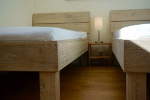 Betten im Kinderschlafzimmer der Ferienwohnung