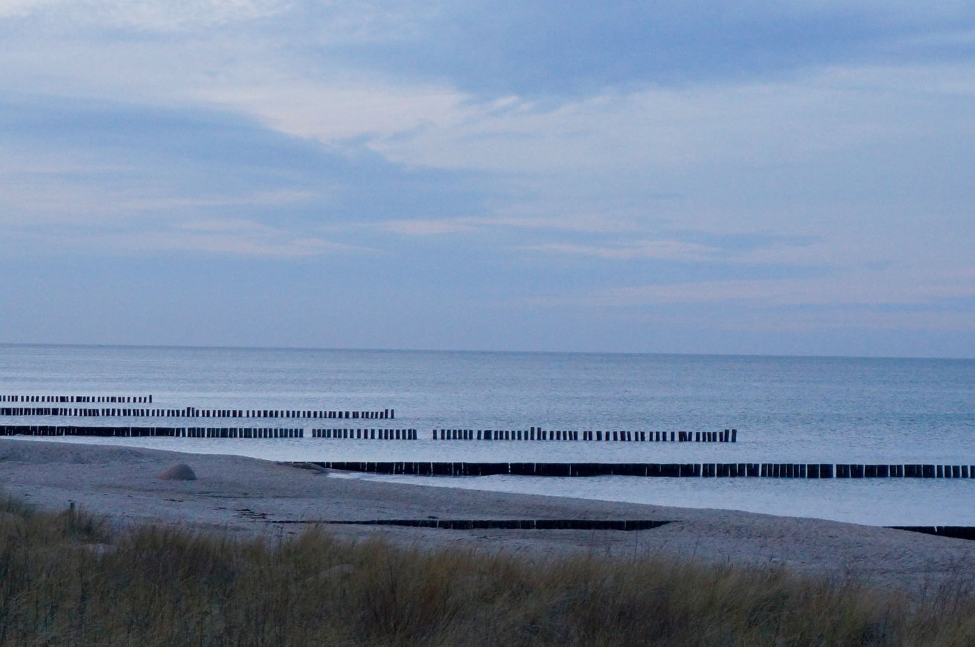 Strand von Kühlungsborn im Winter