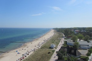 Strand in Kühlungsborn aus dem Riesenrad