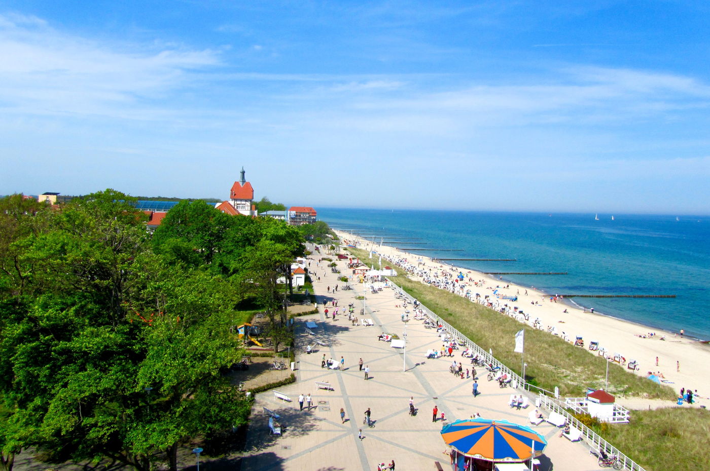 Blick auf den Baltic Platz in Kühlungsborn