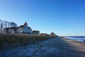 Die Strandpromenade von Kühlungsborn im Winter