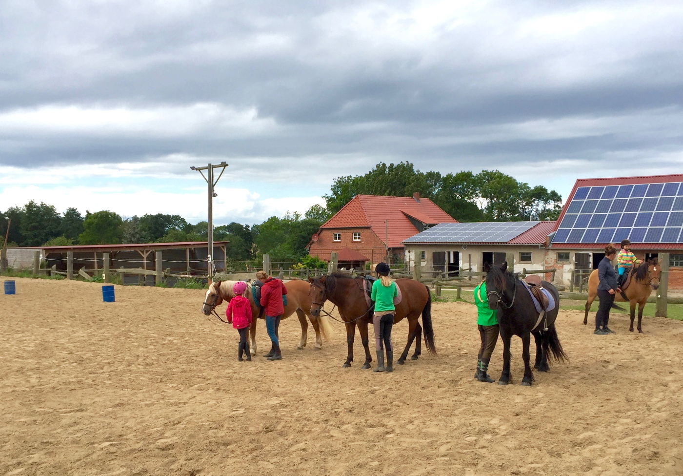 Ponnyreiten für Kinder an der Ostsee