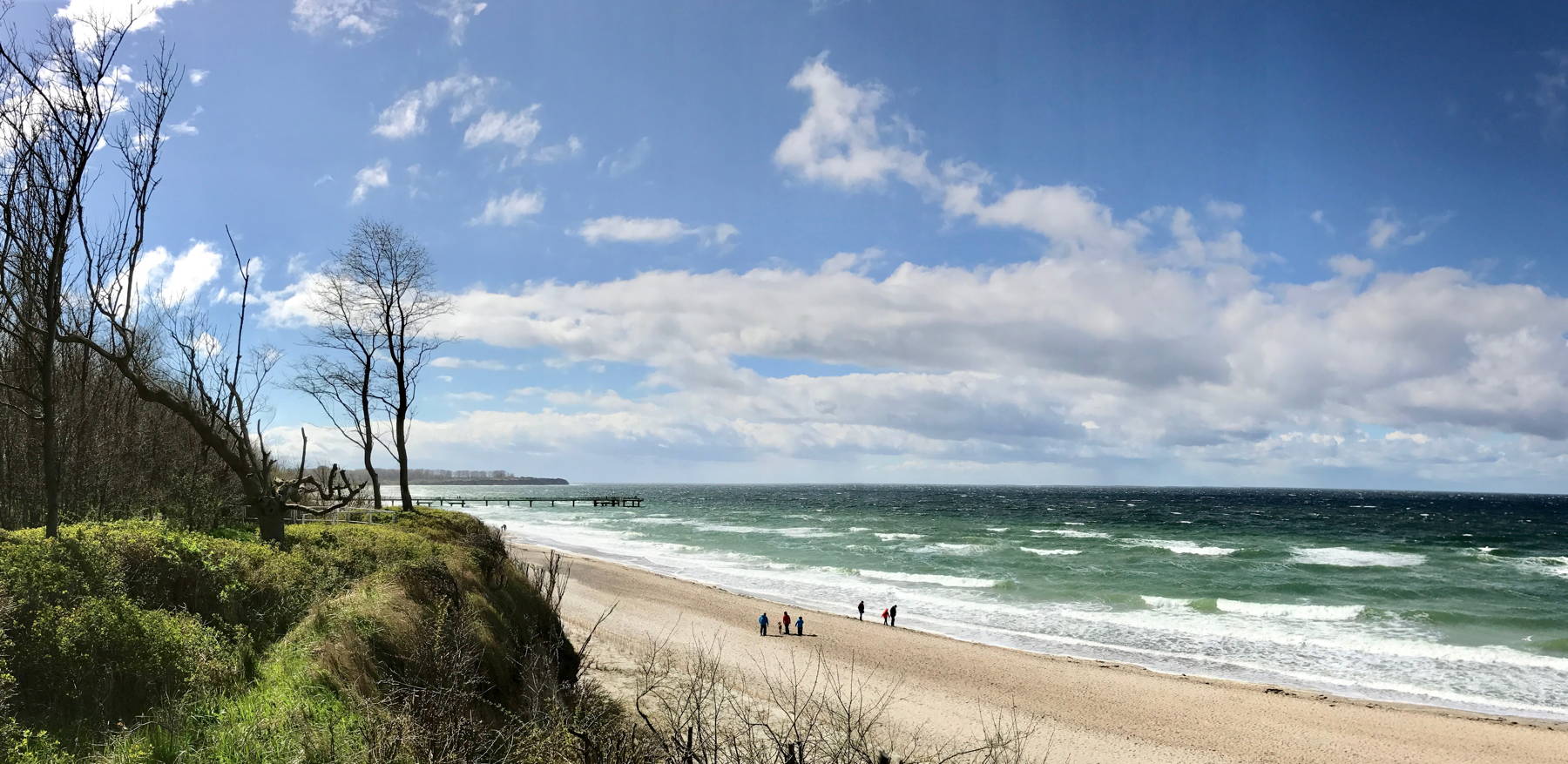 Steilküste und Seebrücke Rerik an der Ostsee